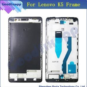 original for lenovo k5 new lcd panel frame bezel faceplate front housing repalcement parts in mobile phone for lenovo k5 free global shipping