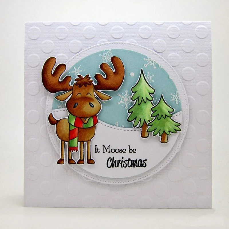 Это Moose Be& Christmas прозрачные штампы для рукоделия, скрапбукинга, рукоделия, украшения, прозрачные штампы, новинка, силиконовое уплотнение