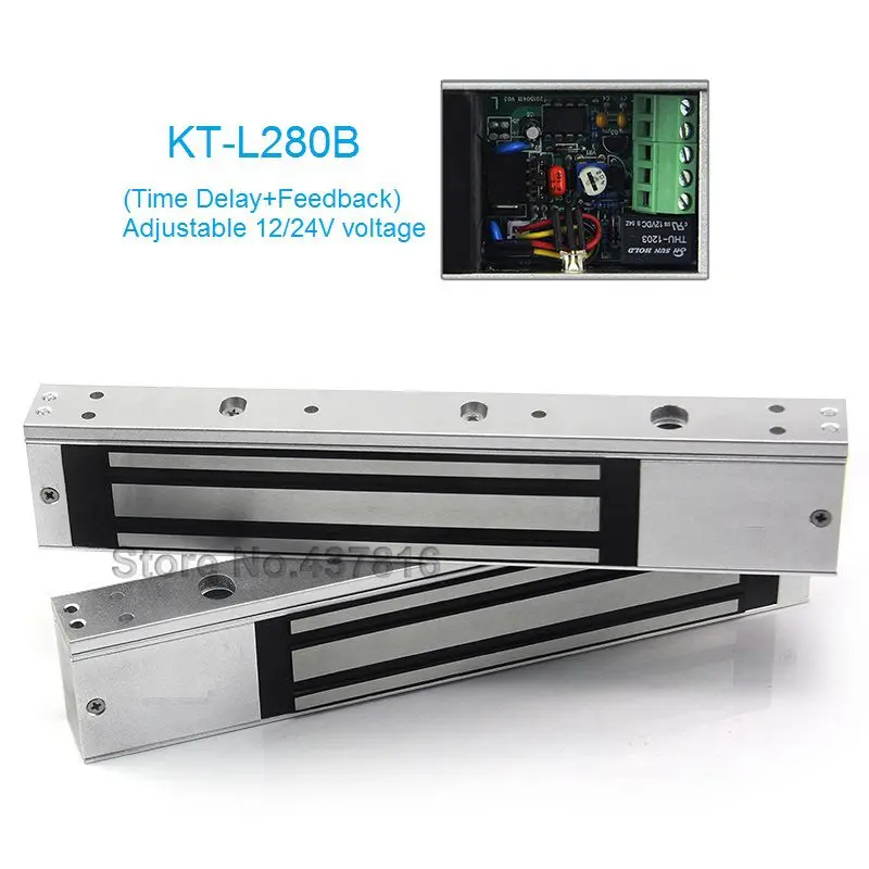 

250KG/280KG Magnetic Lock Optional Waterproof Time Delay Feedback Electromagnetic Lock