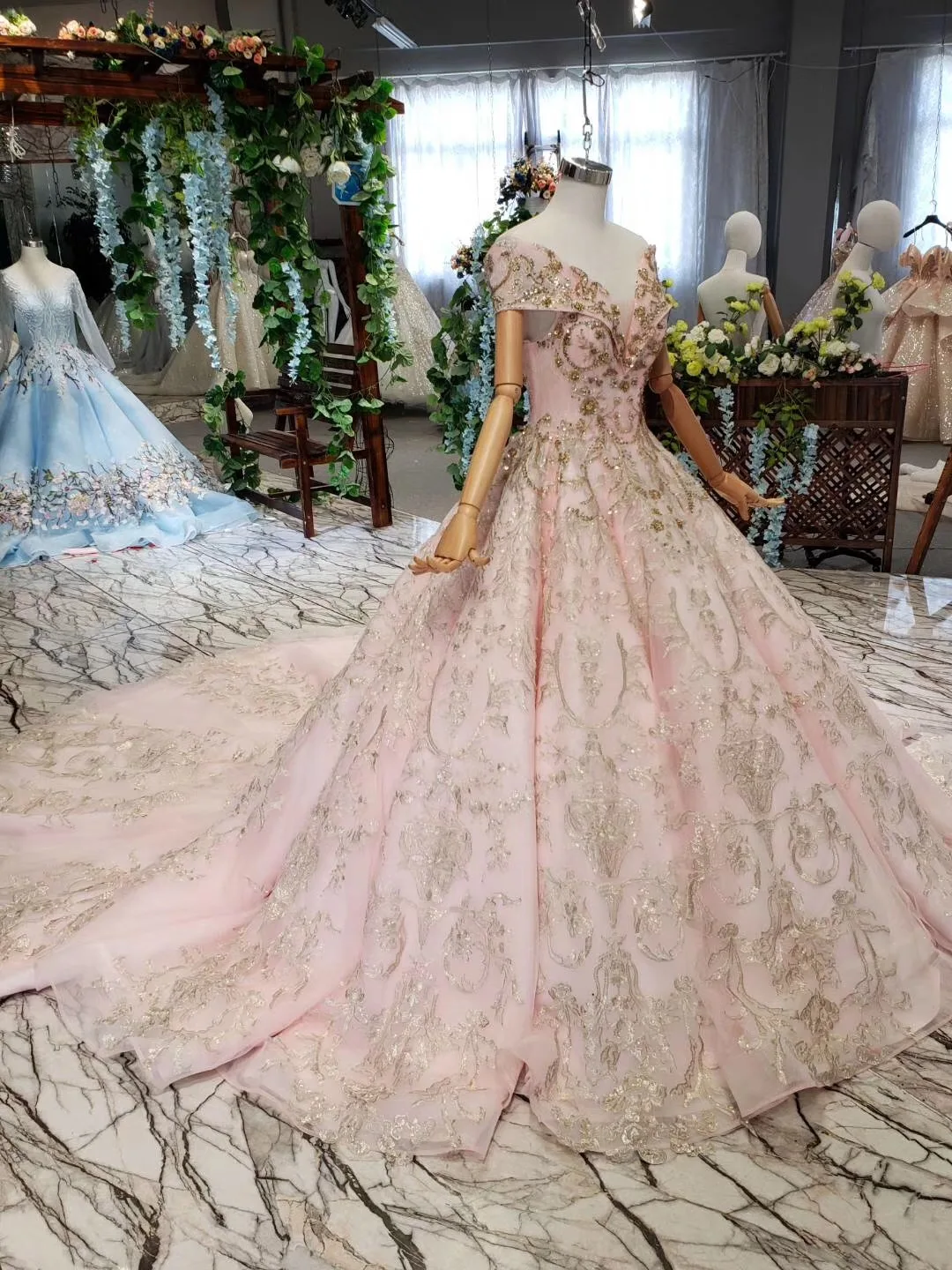 Engagement Gowns Abennk Pink Gold Evening Dresses Abendkleider Sweetheart Neckline Party Prom Gown Vestido De Festa Party Gowns