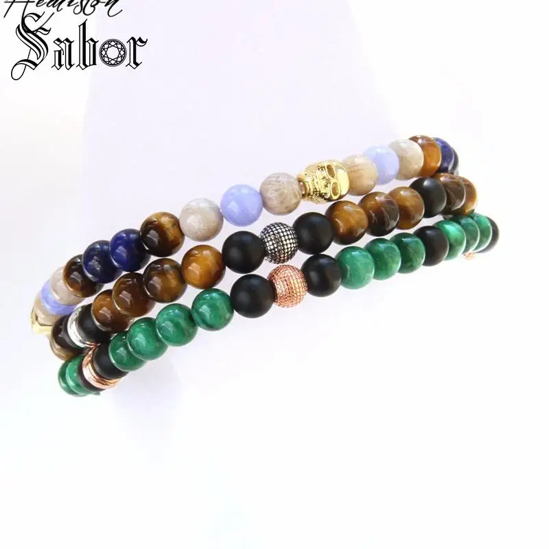 6 мм разноцветный материал микс с изображением Тигрового Глаза черный обсидиан