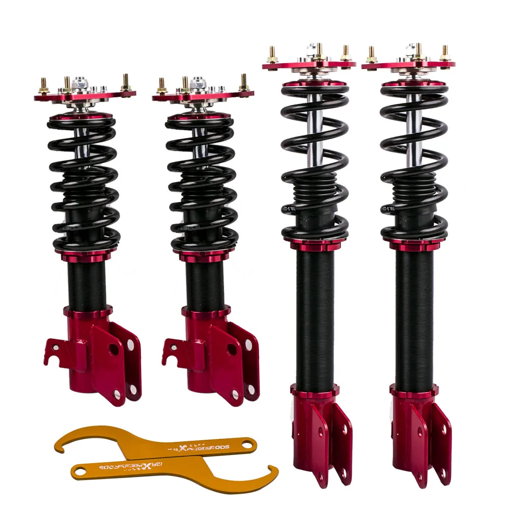 Coilover Suspension Coil Shock Struts For Subaru Impreza WRX STI GDB 02 07 for GDA Front &Rear Damper Force Mount top|Амортизаторы и