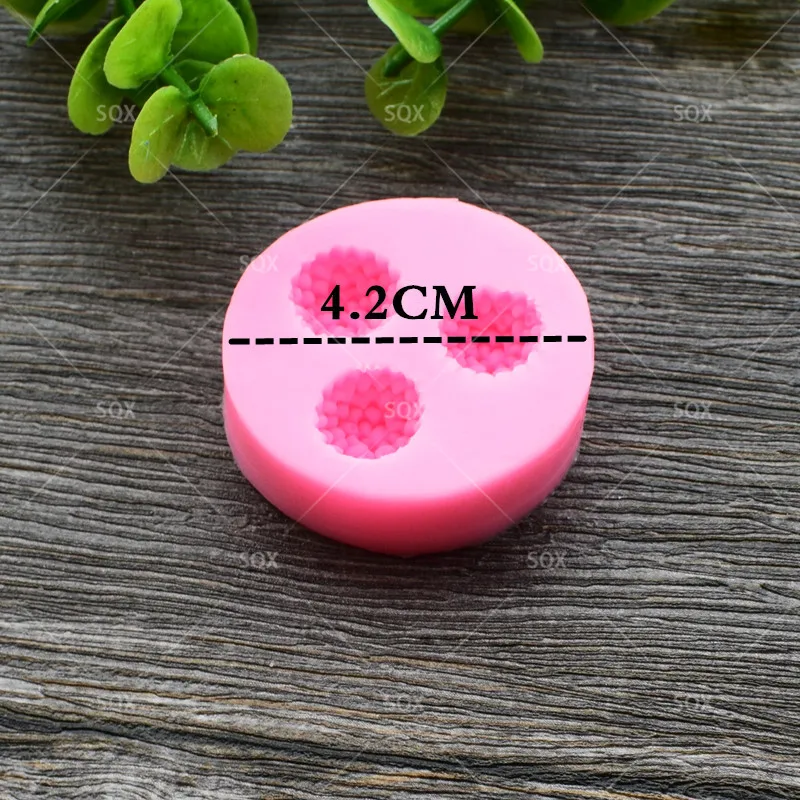 Силиконовая форма в виде 3 цветов для помадки инструменты украшения тортов