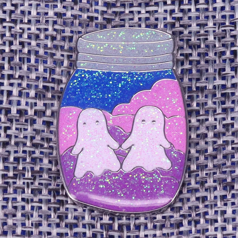Привидения Phantom Terrorium spoopy Хэллоуин Ouija goth pin для пар Подарок на годовщину|Булавки и