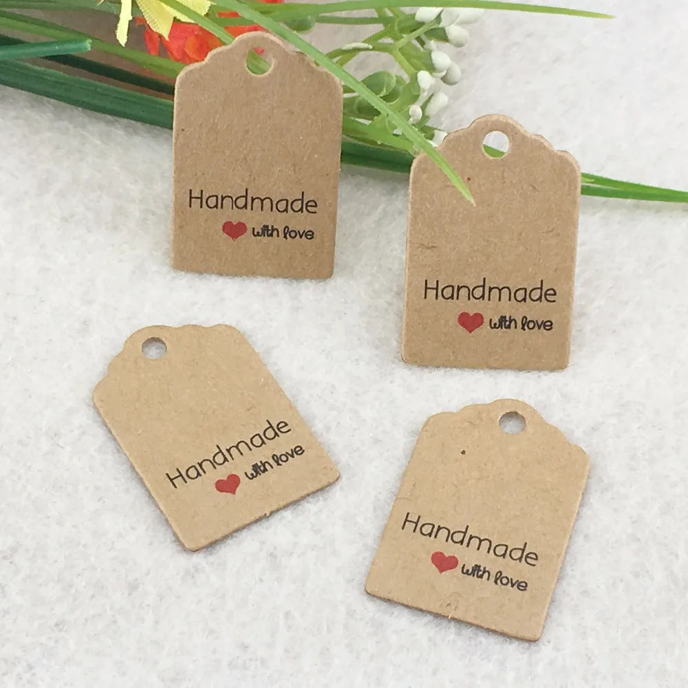 3x2cm10 0 шт./лот крафт бирки отличное качество коричневые бумажные для подарков