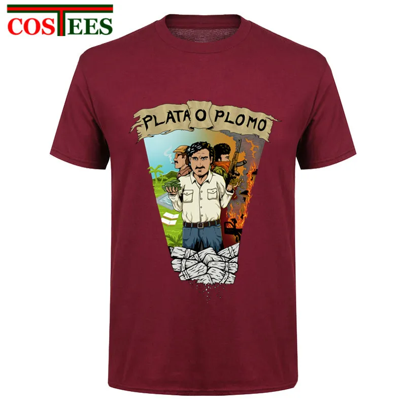 Мужская хлопковая футболка Pablo Escobar модная с короткими рукавами в стиле хип-хоп West