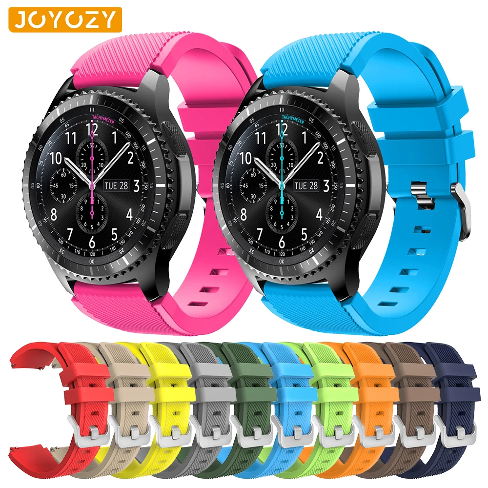 Joyozy gear S3 frontier/классический ремешок для часов 22 мм мягкий силиконовый samsung