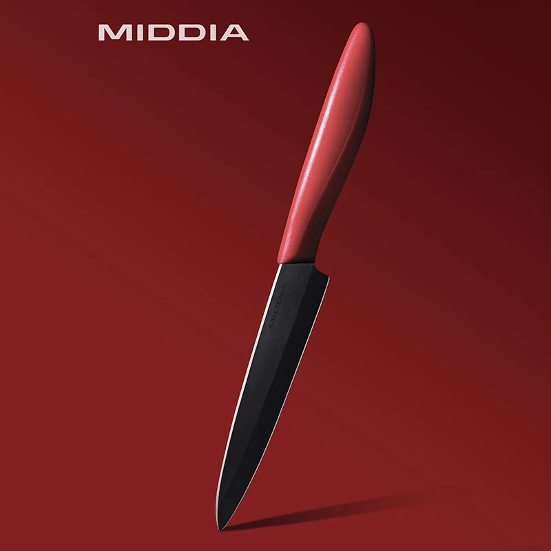 Middia черный керамический нож для фруктов в 4,5 дюймов ножи для очистки овощей нож для сыра нож для стейка с черным лезвием кухонная утварь