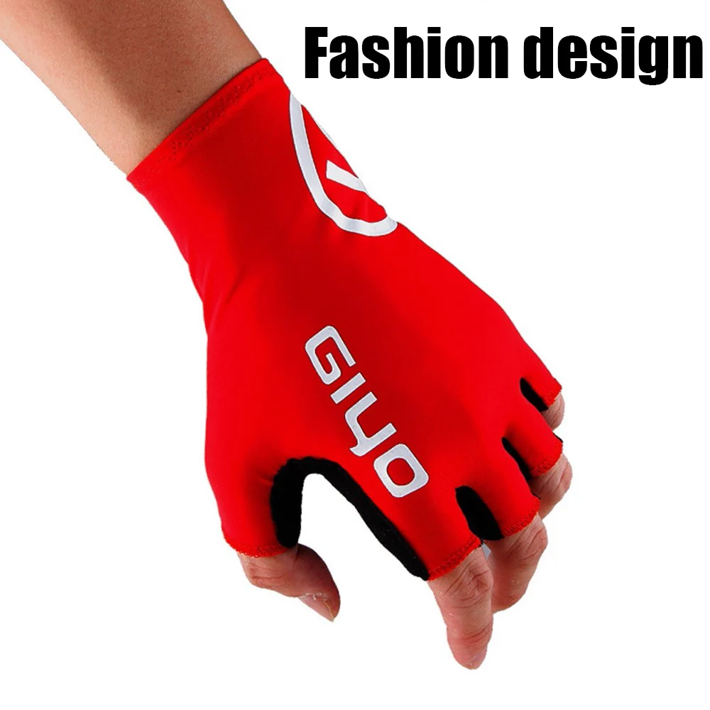 Модные велосипедные перчатки с полупальцами мужские и женские волнистым