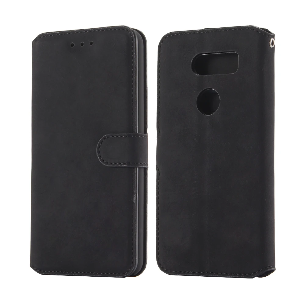 Роскошные Флип кожаный чехол для LG V30 Fundas случае Винтаж кошелек сумка с карты слот