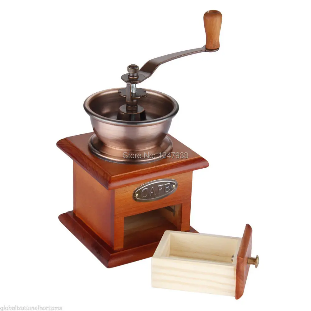 Vintage Hand Crank Coffee Burr-Mill 