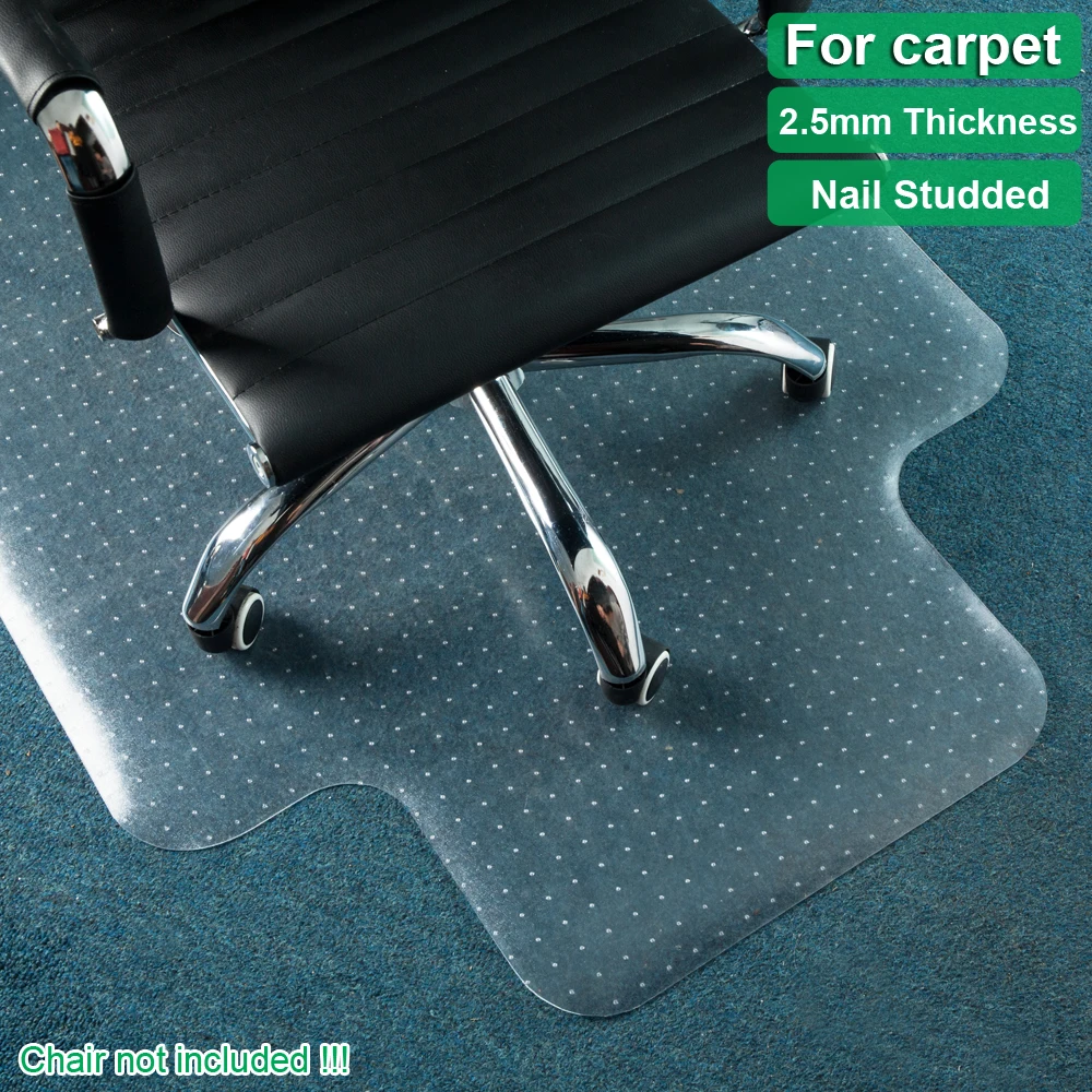 PVC Home-use Protective Mat Chair Pad with Nail for Floor Transparent-US Stock | Дом и сад