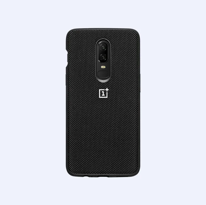 100% оригинальный силиконовый нейлоновый карбоновый чехол OnePlus 6 / 5 песчаник для One