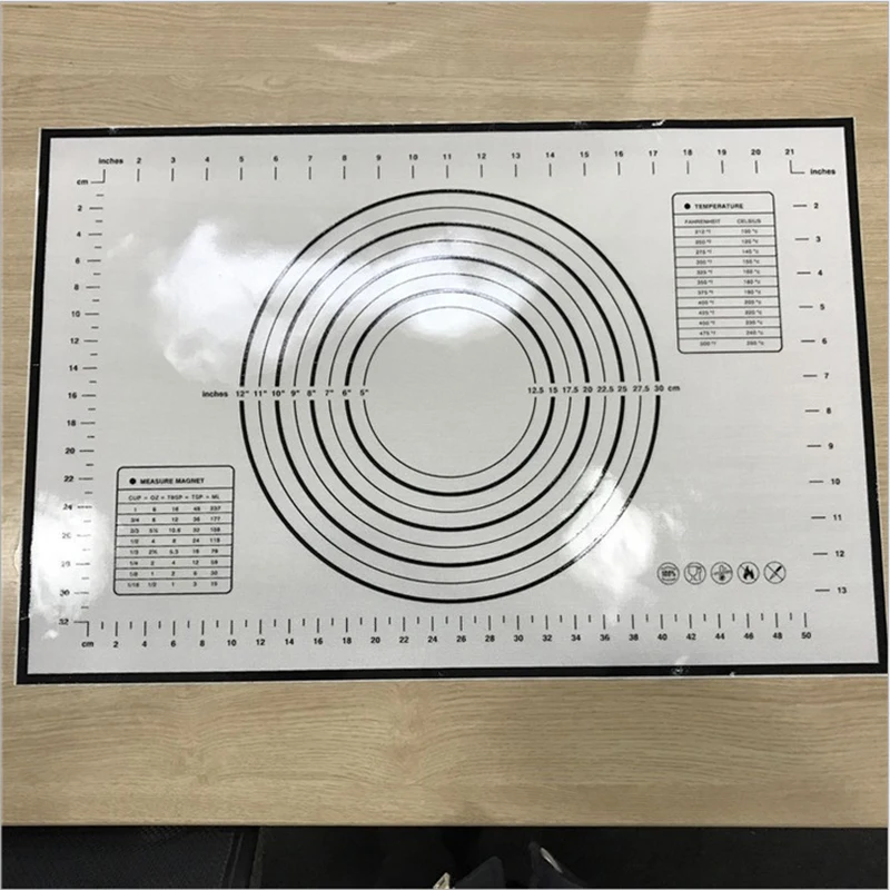 1 шт. кухонный силиконовый коврик для выпечки печенье рулет 60 х40 см/4030 см | Дом и