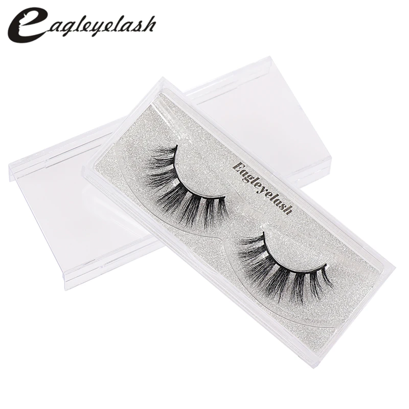 3D накладные ресницы Макияж Расширение Крест Поддельные ногтей 1 пар/уп.