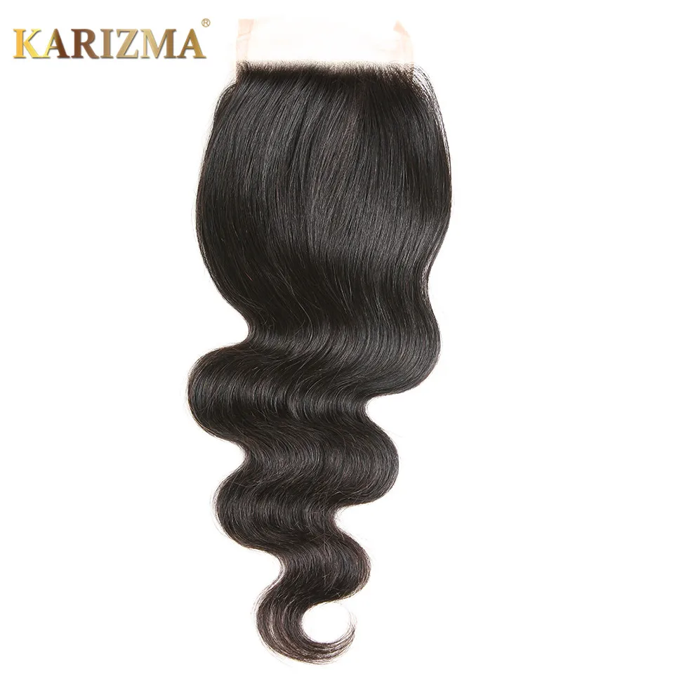 Karizma волнистые волосы на шнуровке свободная часть Remy человеческие плетение 8 20