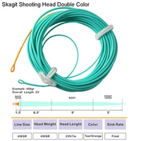 aventik floating skagit shooting head with welded loops at both ends double color fly fishing line weight fly line new