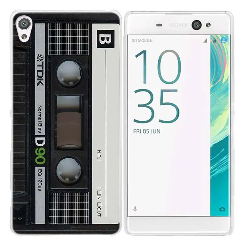 08 Винтажный чехол для sony Xperia XA XA1 X XZ Z5 Z1 Z2 Z3 M4 Aqua M5 E4 E5, жесткий пластиковый прозрачный чехол, модная видеолента Gameboy - Цвет: 08