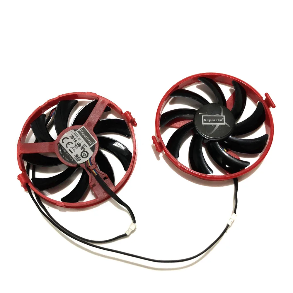 2 шт./компл. GPU радиатор FDC10H12S9 C FY09010H12LPB/охлаждающий вентилятор для XFX R9 380X R7 370 Grahics в