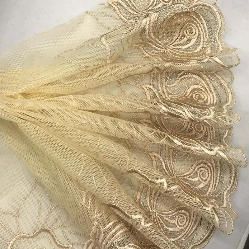

9 style Delicate embroidery cotton mesh embroidery lace DIY decorative