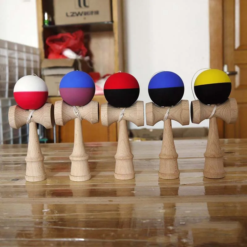 Kendama игрушки мяч 18 см Открытый умелый деревянный шар для детей взрослые игры