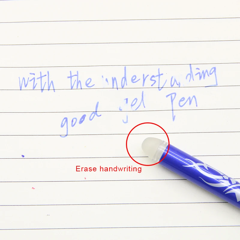 1 шт канцелярские принадлежности 312 г унисекс ручка стираемая 0 5 гелевая 2 цвета на