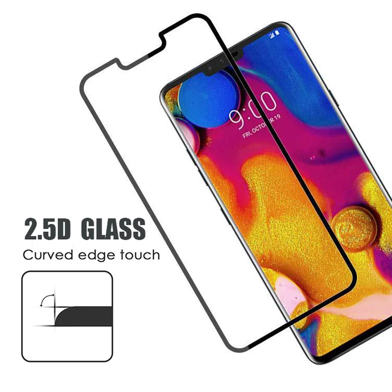 Закаленное стекло с полным покрытием для LG V30 9H защита экрана переднее G7 K7 K8 K10 Stylus4