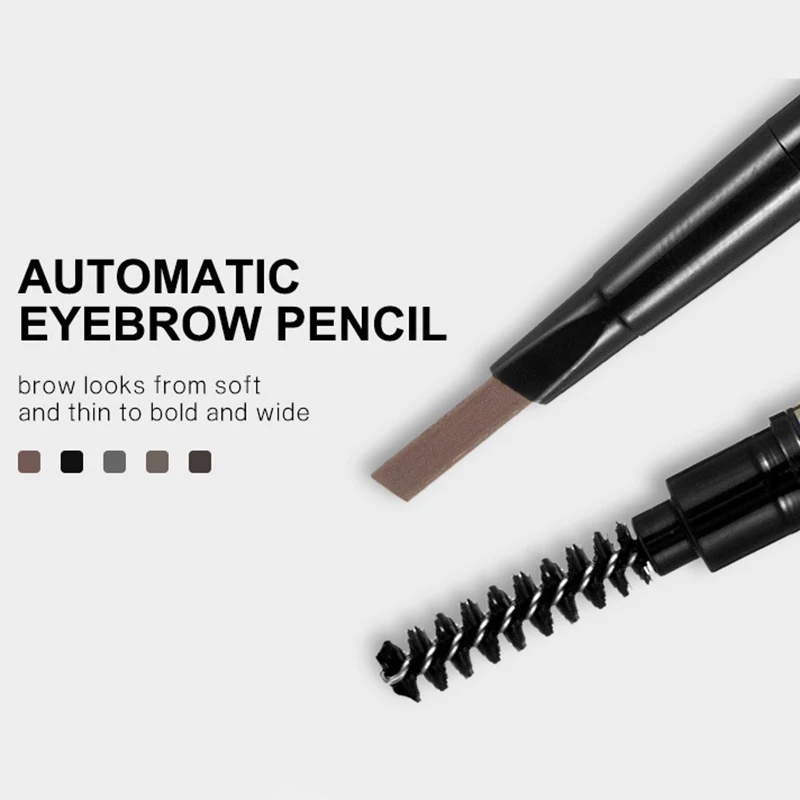 

HANDAIYAN Brand 5 Color Double Ended Eyebrow Pencil Long Lasting Waterproof Rotatable Triangle Brown Eye Brow Tint Pen TSLM2