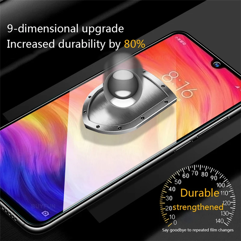2 в 1 стекло для камеры Redmi Note 7 закаленное 9D защита экрана Xiaomi пленка red mi note