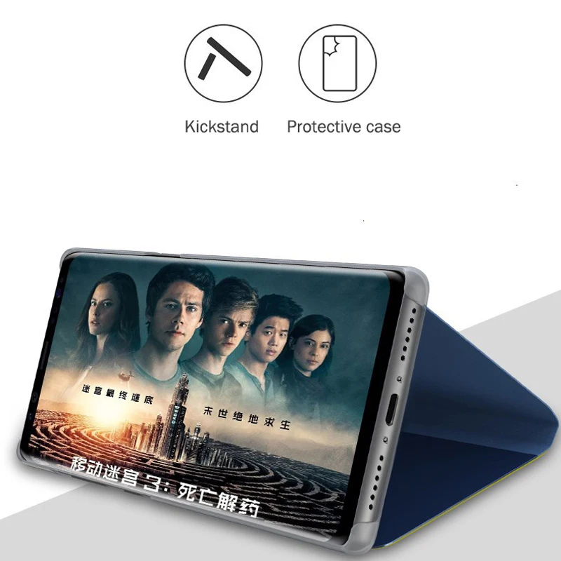 For HUAWEI p30 pro case Leather Cover Clear View Mirror Flip Phone Case for huawei lite Book stander P 30 |