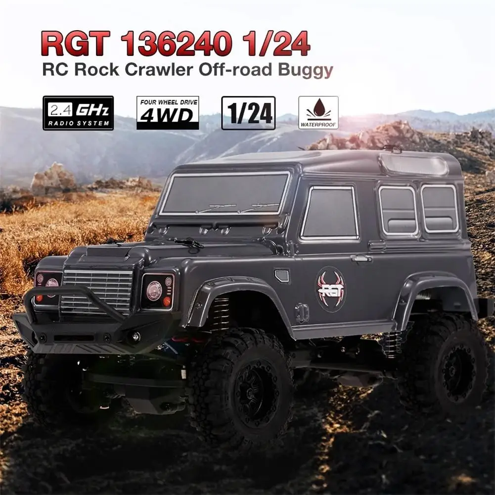 RGT 1/24 2 4 г 4WD 15 км/ч RC Рок Гусеничный Монстр багги HSP автомобиля детские игрушки