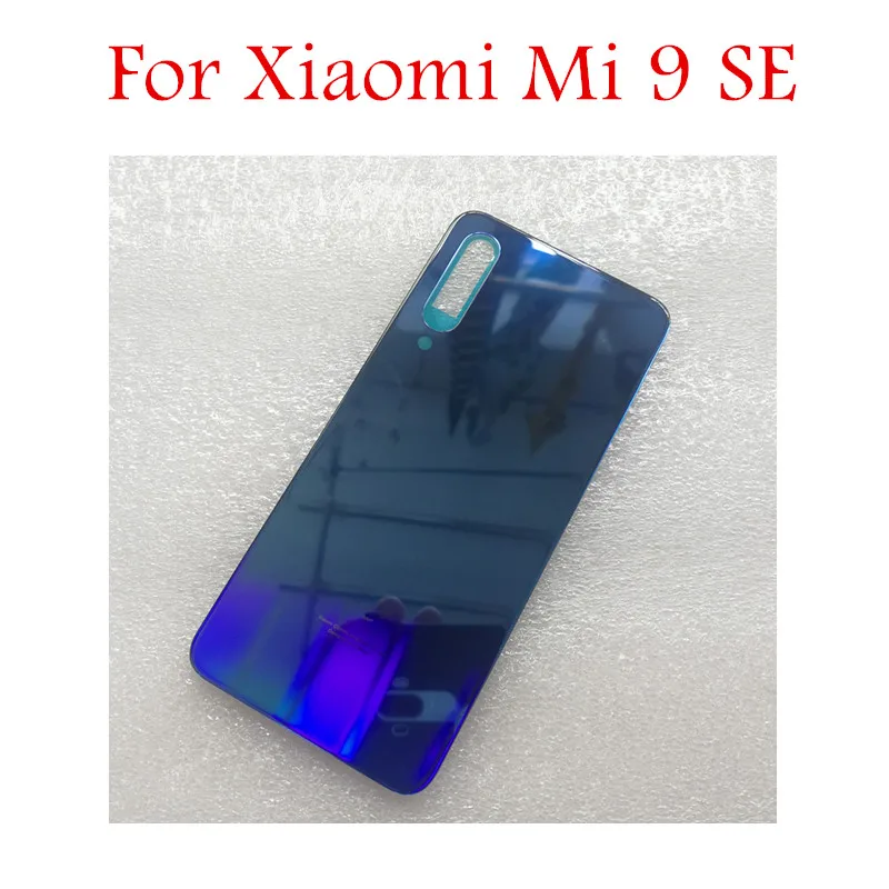 Для Xiaomi Mi 9 SE стеклянная задняя крышка батарейного отсека для Xiaomi Mi 9SE задняя дверь Корпус задняя крышка батарейного отсека Ремонт запасных Запчасти+ 3 М клей
