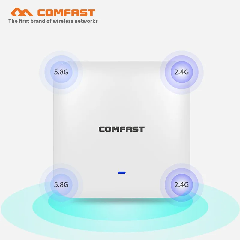 Wi Fi роутеры Comfast беспроводная потолочная точка доступа 2200 Мбит/с гигабитный Ehernet