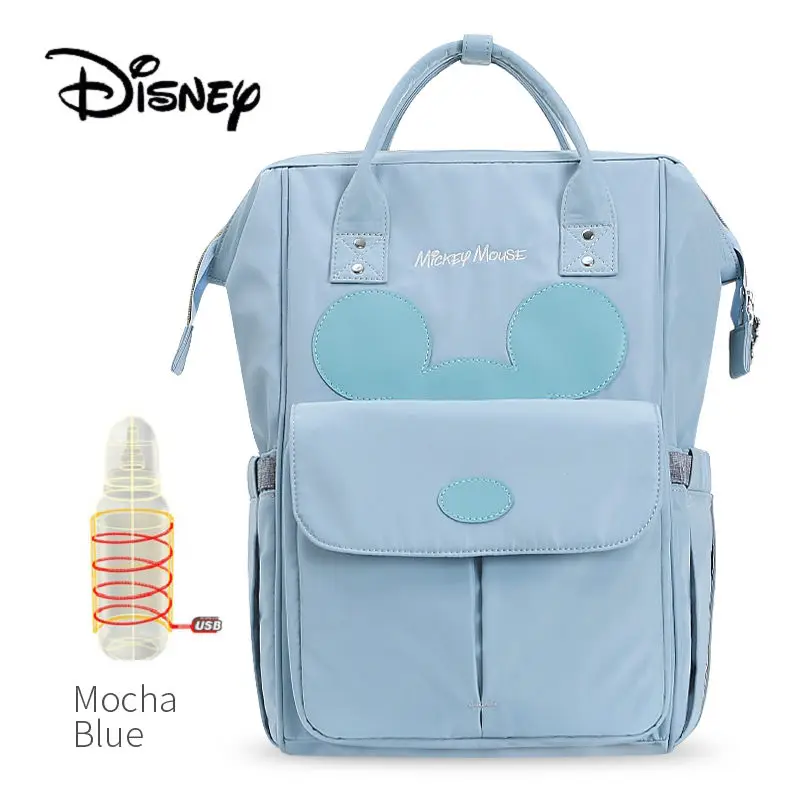 Сумки для подгузников Disney новинка 2019 детские сумки мам с USB бутылкой сумка
