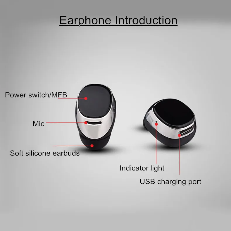 LEORY мини невидимые наушники беспроводные bluetooth моноуральные несколько