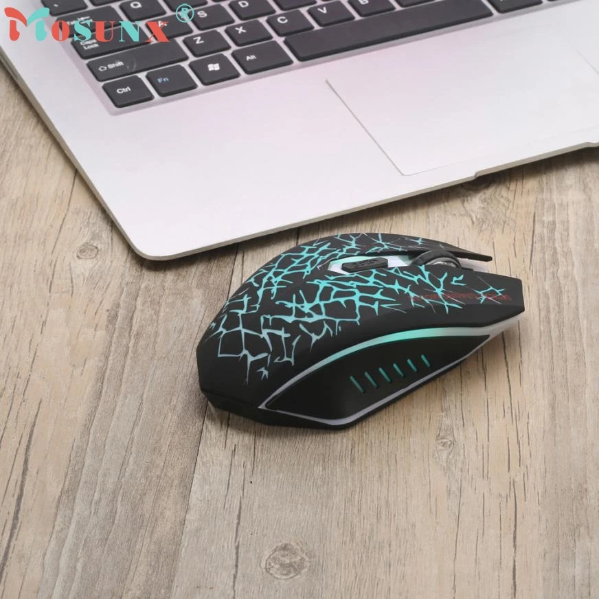 Беспроводная беззвучная мышь Raton светодиодный перезаряжаемый USB игровая с