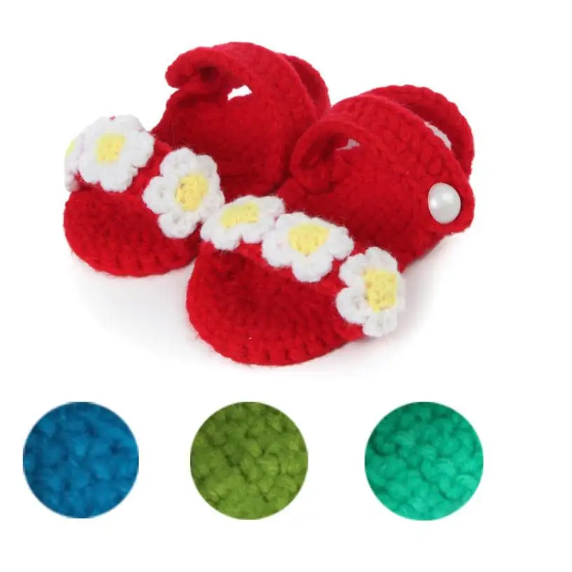 2018 вязаные для маленьких девочек кроватки ручной работы вязаный носок обувь