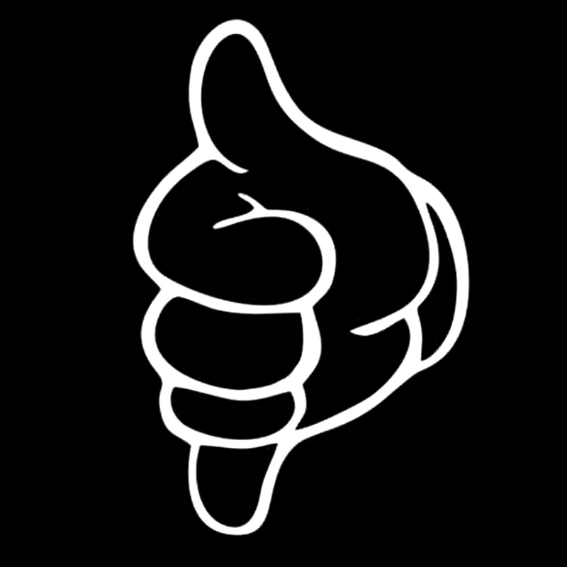 

9.1cm*14cm Surf Hand Sign Funny Vinyl Car Window Sticker Decals Black/Silver S6-3278