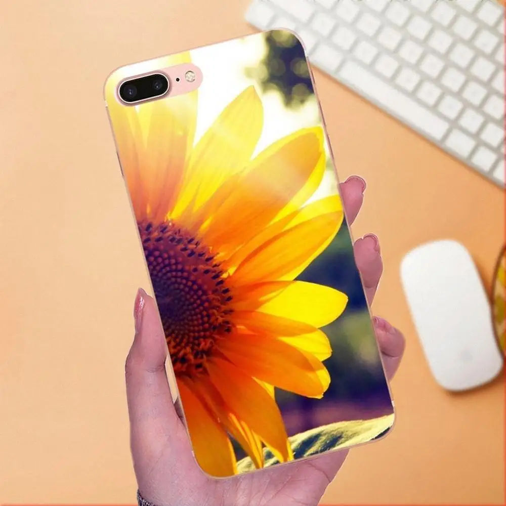 Чехол для телефона с индивидуальным принтом цветной Подсолнух Apple iPhone 4 6 6S 7 8 Plus X XS