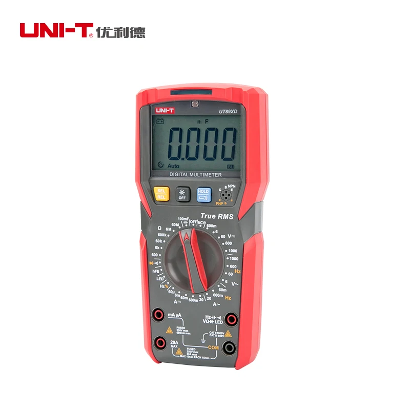 UNI T UT89XD/UT89X True TRMS 20A высокотоковый Цифровой мультиметр Вольтметр