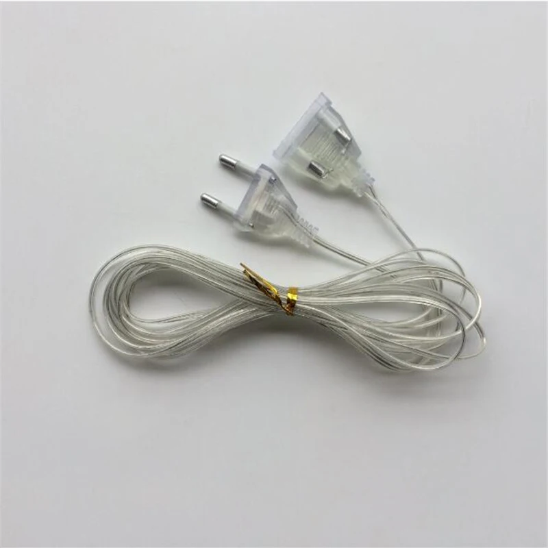Lumiparty 3 Meter Power Extension Cable EU Plug 220V Lengthened Line For Led String Light Holiday Wedding Strip Accessories | Освещение