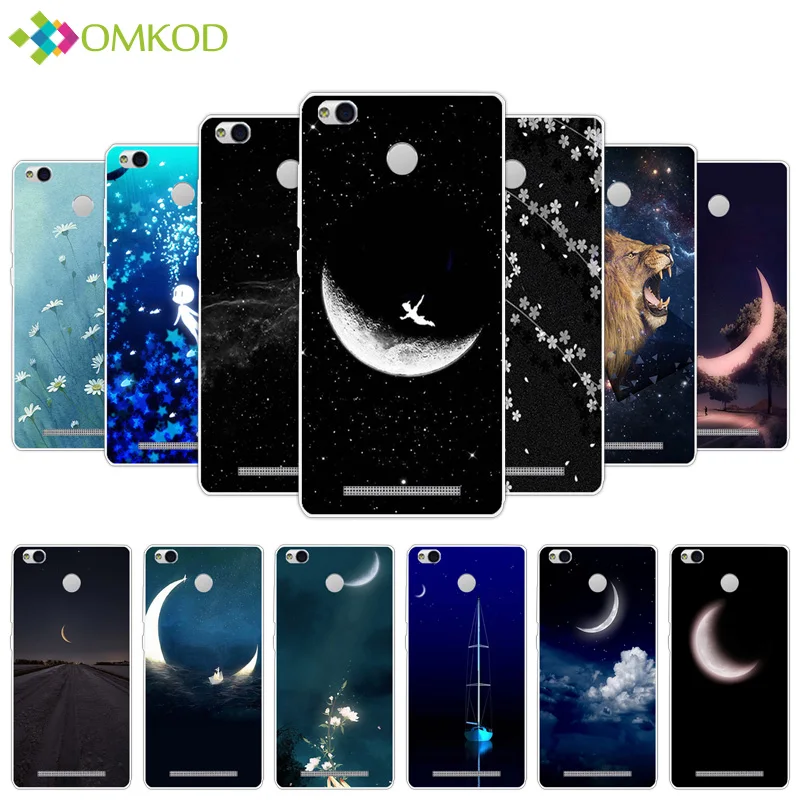 Чехол для Xiaomi Redmi 3 Pro/Redmi S/3 S Pro прозрачный мягкий силиконовый черный