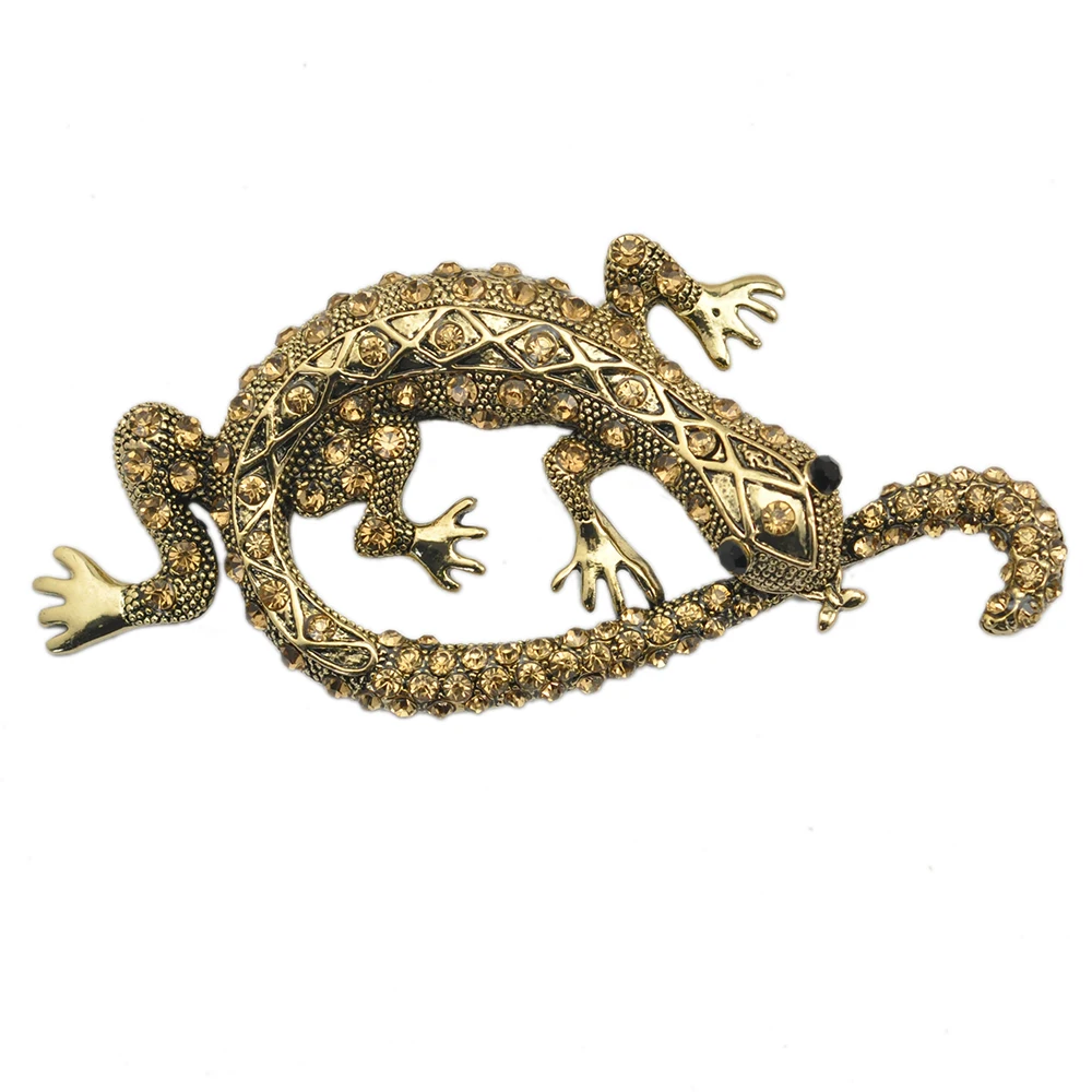 Модная брошь в виде ящерицы Стразы с кристаллами|lizard brooch|brooch designerbrooch fashion |