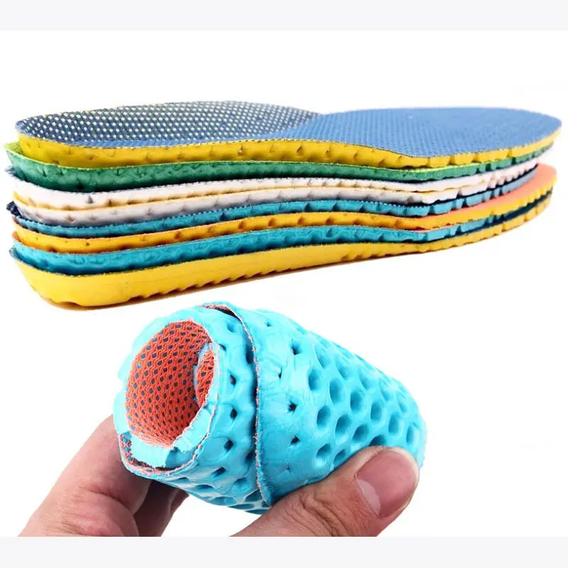 

1Pair Stretch Breathable Deodorant Shoe Insoles Running Cushion Height Increasing Insoles Pad Sport Shoe Insert Arch Support