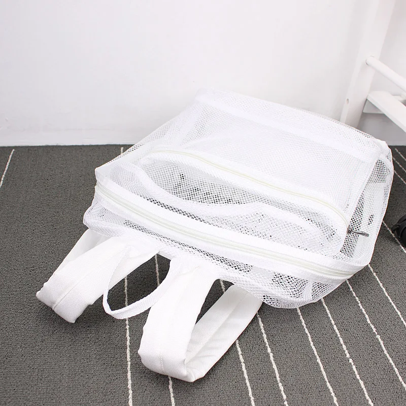 

Fashion Women Transparent Backpack Mesh Backpack For Boys And Girls Light Weight Rucksack Travel Shoulder Bag