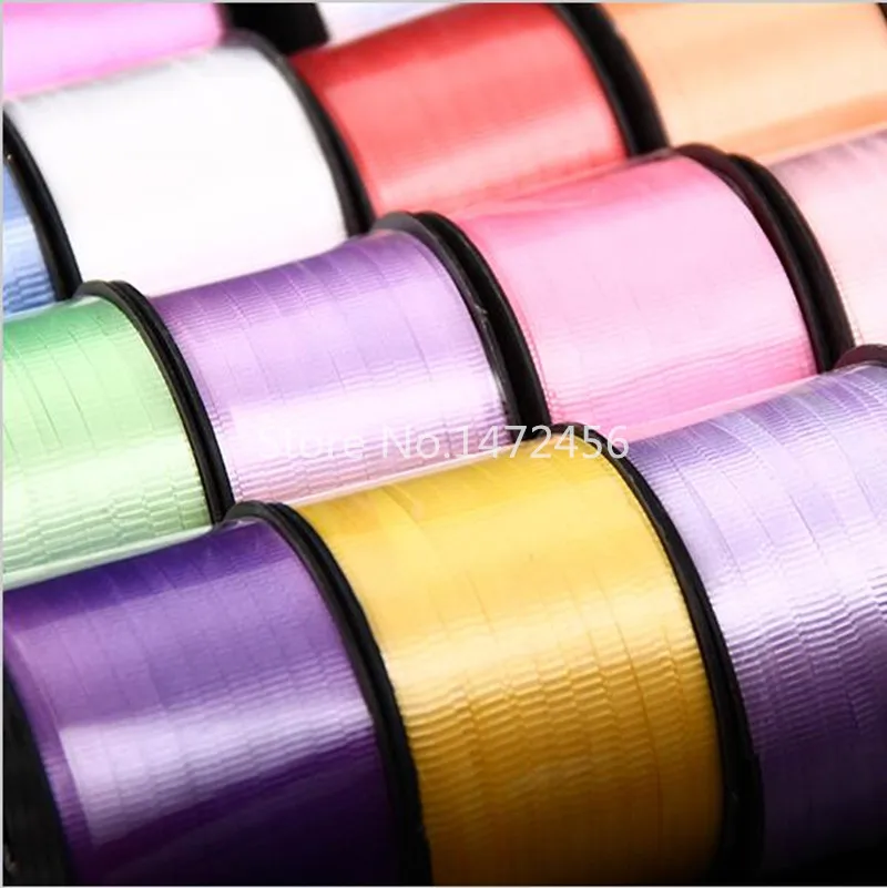 Серебряный цвет 90 метров длина ленты Свадебные Воздушные шары веревка