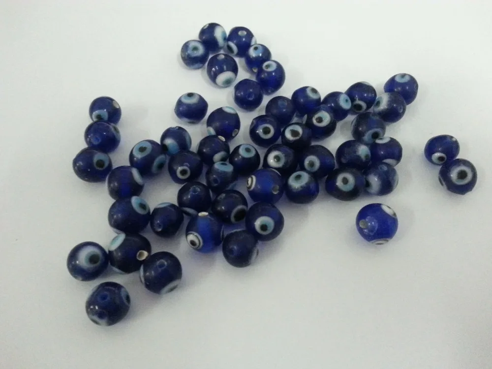 10 мм стекло турецкие глаза бусины с дырочками дьявол два каждый бисер | Дом и сад