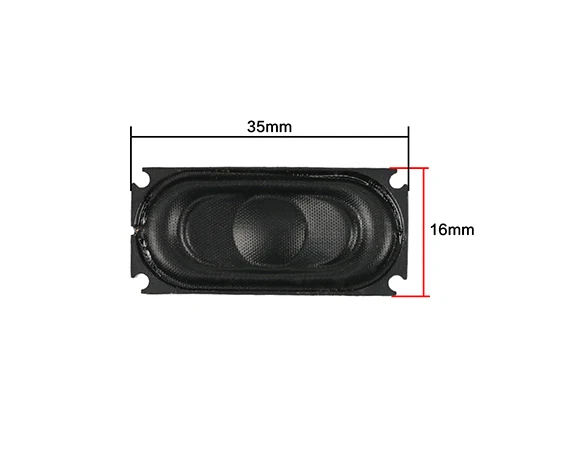 16x35mm GHXAMP 16*35 мм ноутбук 8 Ом 2 Вт мини ударный динамик качество звука Высокая чувствительность 40*20 мм 2 шт - Цвет: 16x35mm