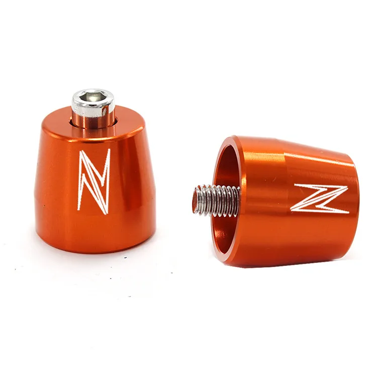 orange Для Kawasaki Z800, Z1000, z900 Z750R Z750S Z650 Z300 Z250 Manopole бар концы крышки Copertura слайдер аксессуары Moto CNC - Цвет: orange