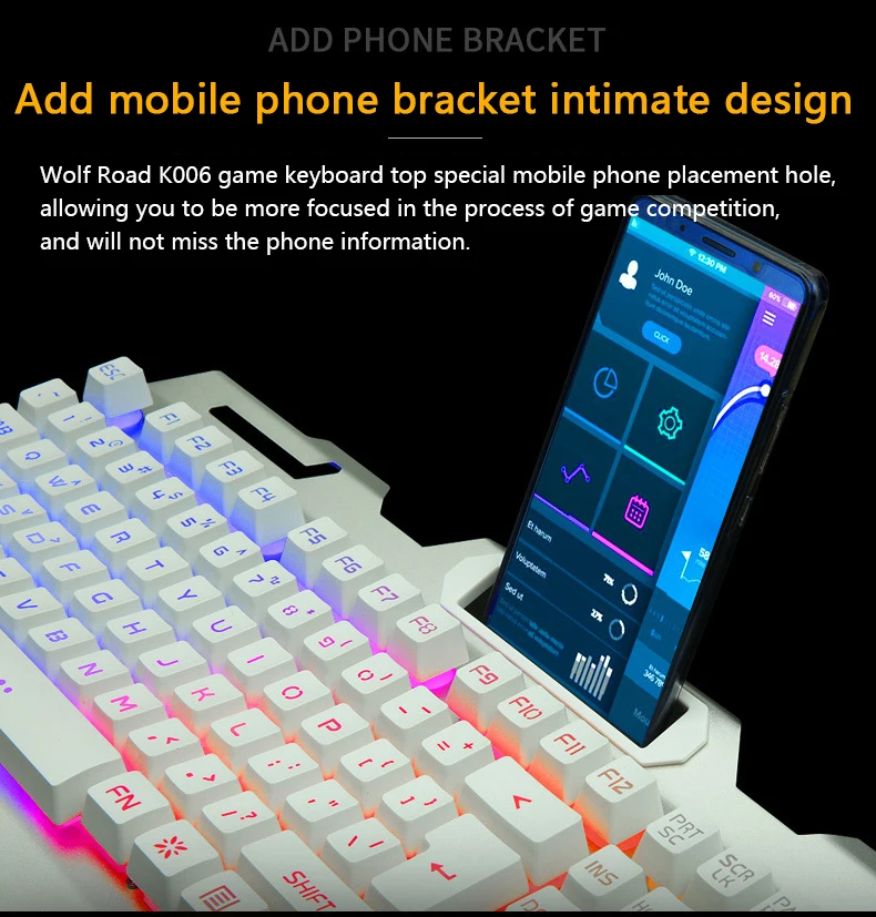 K006 игровая клавиатура 104 ключ Esports игра RGB Проводная Подсветка Механическая сенсорная игровая клавиатура для настольного компьютера ноутбука